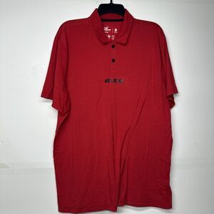 Mens Hollister Sport Knit Short Sleeve Polo Shirt Size XXL Red